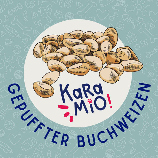 Karamio Gepuffter Buchweizen für Hunde, 750 g
