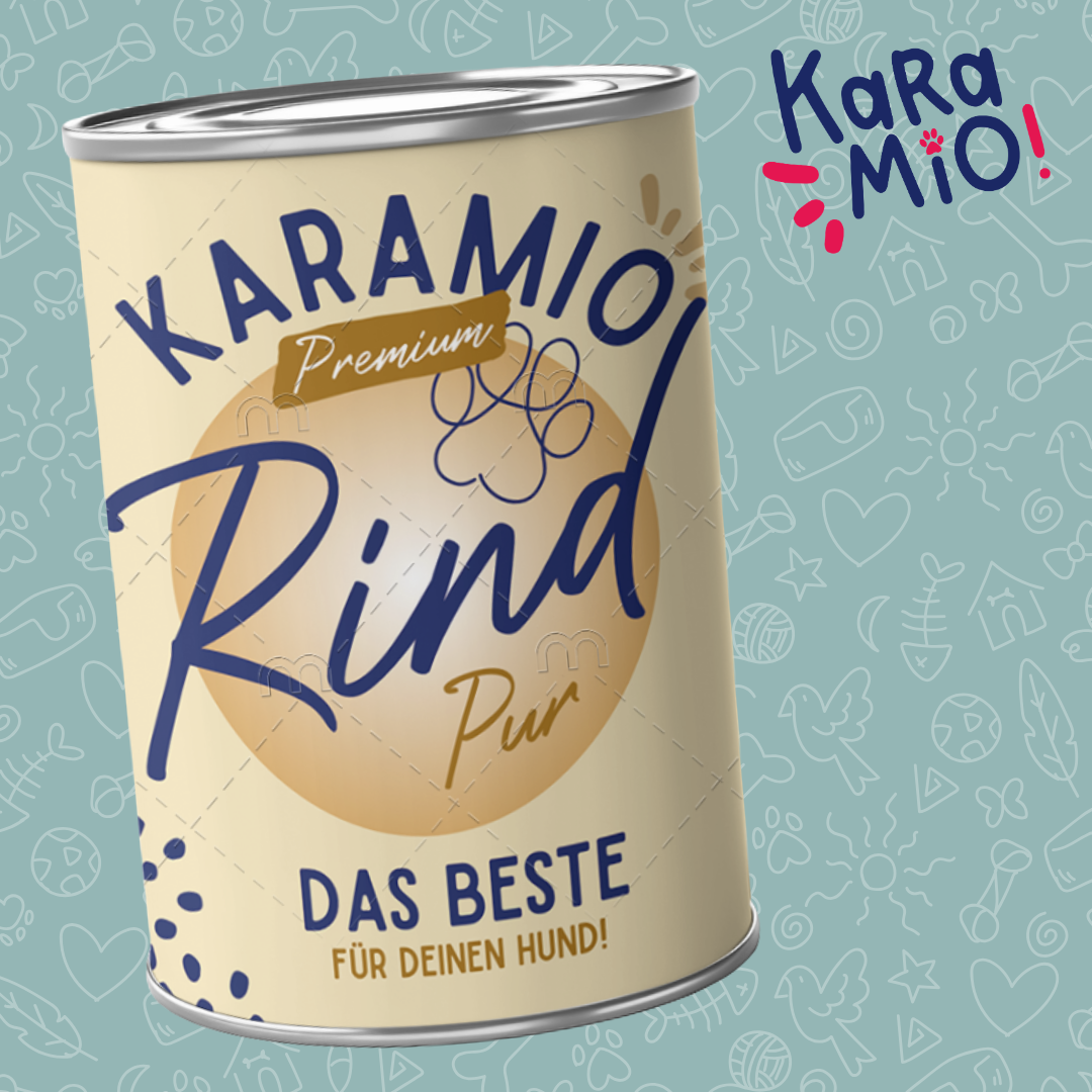 Karamio Rind Pur Monoprotein Nassfutter für Hunde – getreidefrei