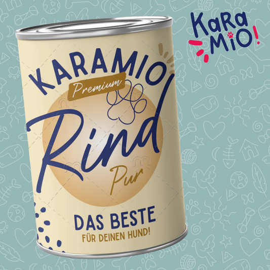 Karamio Rind Pur – Monoprotein Nassfutter für Hunde | Getreidefrei & ideal für Allergiker