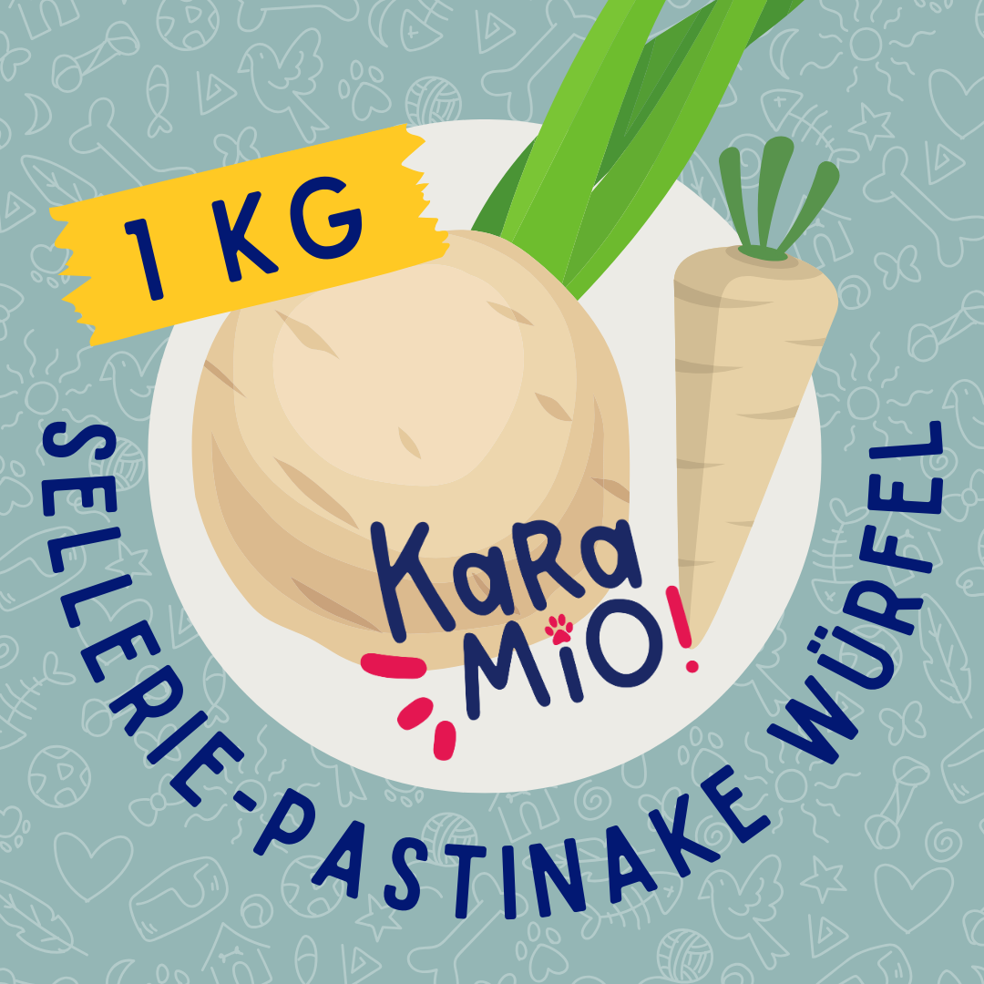 Karamio getrocknete Sellerie-Pastinake Würfel 1000g