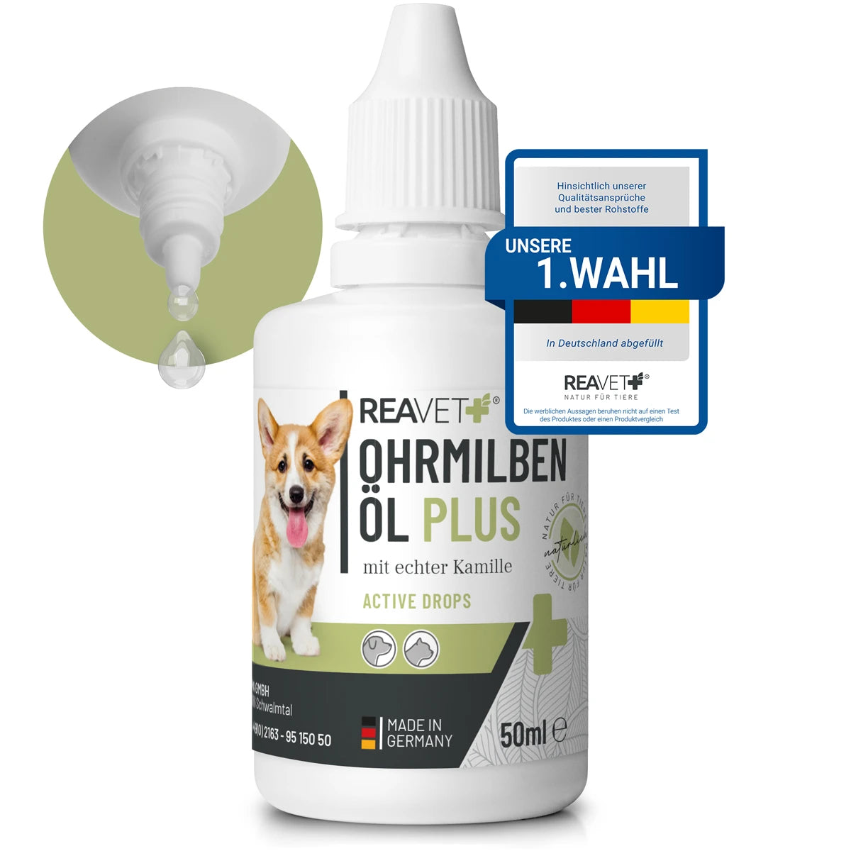 REAVET Ohrmilbenöl Plus für Hunde